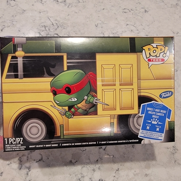 Funko Pop Teenage Mutant Ninja Turtles Turtle Power Characters Graphic Tee MD - Picture 9 of 9